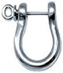 14K White Gold Shackle Nautical Earring for Men Mariner Sailor