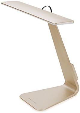 VANSUKYLED chargeable Table Lamp （800mA）, Touch Control 3-Level Dimmable Adjustable Home Office LED ABS Base + Shade Reading Desk Lamp USB Charge Table Lights,Elegant design for home and office decoration.(Gloden)