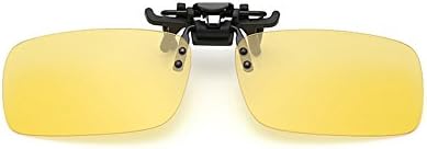 Clip-on Sunglasses, Aspon Unisex Polarized Frameless Rectangle Lens Flip Up Prescription Sunglasses Eyeglass