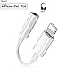 Headset 3.5mm Jack Adapter Headphone Converter, Headphones AUX Audio Adapter Music Splitter Cable Accessories Compatible with iPhone Xs/XR/X / 8 and 8Plus / 7&7Plus / iPad/iPod / iOS12 (White)