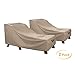 ULTCOVER Waterproof Patio Lounge Chair Cover Heavy Duty Outdoor Chaise Lounge Covers 2 Pack - 68L x 30W x 30H inch Brown