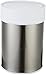 Amazon Basics Stainless Steel Trash Waste Can with Lid, White