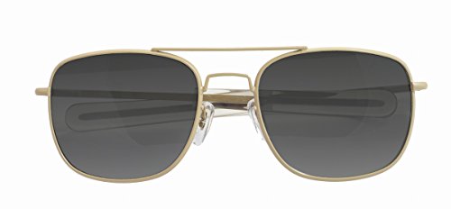 HUMVEE HMV-57B-TAN Polarized Bayonette Style Military Sunglasses with Gray Lens and Khaki Tan Frame, 57mm