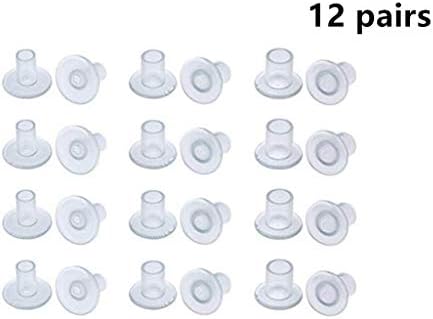 Heel Stoppers High Heel Protectors 12 Pairs Heel Repair Caps Covers Clear Heel Sink Stoppers for Wedding&Outdoor Events Protecting from Grass Gravel Bricks & Cracks -(S, M, L)