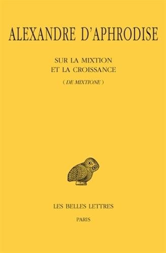 Sur la mixtion et la croissance