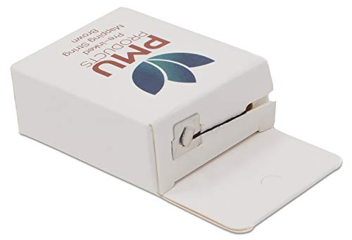 PMU BROWN Pre-Inked Microblading String for Brow Mapping - Measuring Tool for Marking Symmetrical Eyebrows (1 Pack)