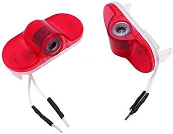 JDWG 1 Pair Car LED Projector Door Lamp Ghost Shadow Welcome Light Courtesy Logo Kit for Skoda Octavia