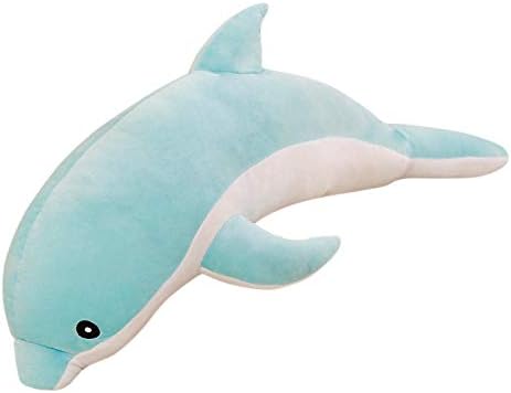 Amazon ぬいぐるみ イルカ 抱きまくら かわいい ふわふわ もちもち 子供 赤ちゃん おもしろ お誕生日プレゼント 縫い包み クッション 癒し系 彼女彼氏へ クリスマス インテリア 寝添え おもちゃ ギフト 店飾り ブルー 100cm ぬいぐるみ おもちゃ