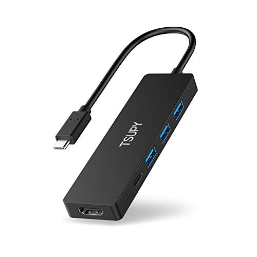 TSUPY Hub USB C 5 in 1 Adattatore USB C HDMI 4K PD 100W 3 USB 3.0 USB C Hub Docking Station USB C to USB C Adattatore USB C USB HDMI USB C Adattatore USB C USB per MacBook PRO ECC.
