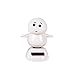 LTUI Christmas Solar Powered Dancing Animal/ Cute Cartoon Doll Toy Car Accessories/Swinging Dancer/Dashboard Bobblehead for Car/ Interior Decoration, Bobble Head Toy/Emoji Snowman, Kid's Gift (G)