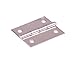Shapenty 1.5 Inch 4 Mounting Holes Stainless Steel Hardware Folding Home Furniture Cabinet Door Butt Hinges, Silver Tone, 20PCS