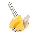 QLOUNI 45 Degree Lock Miter Bit 1/4 Shank Router 1-3/8