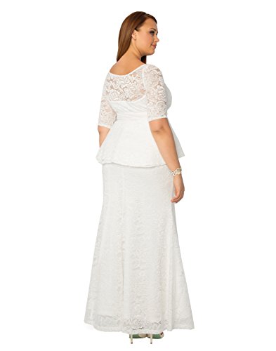 peplum wedding dress plus size