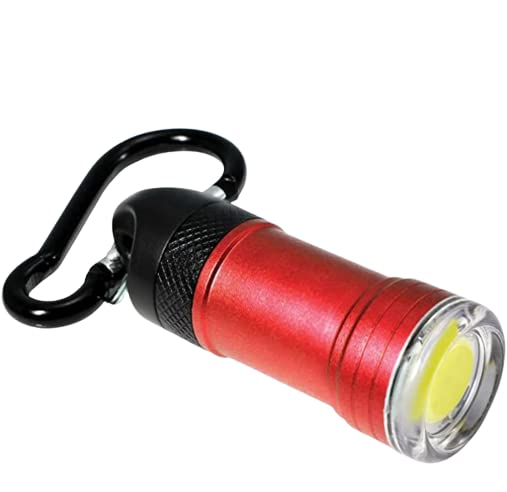 Quick Release COB LED Torch - Red Dzine Light Up Accessory Keyring