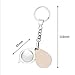 maxgoods 8X Mini Portable Folding Metal Magnifier Loupe Keychain Key Ring Magnifying Eye Glass Lens