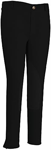 Equistar Child's Pull On Cotton Knee Patch Riding Breeches, 14