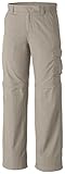 Columbia Boy's Silver Ridge III Convertible Pant, Fossil, Large