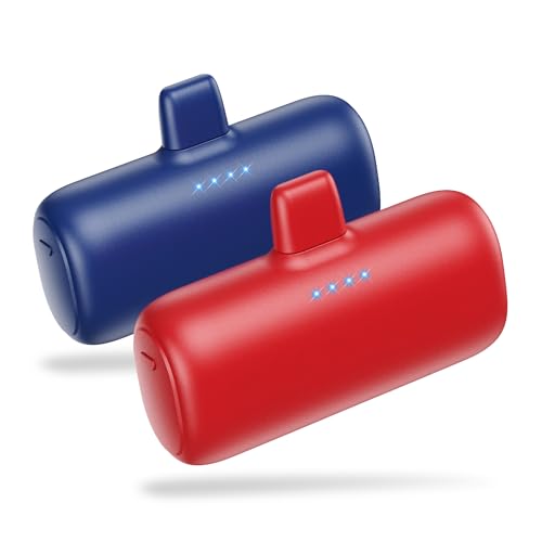 [2 Pack]Portable Charger for iPhone,5200mAh Mini Power Bank 20W PD Fast Charging Battery Pack,Portable Phone Charger Compatible With iPhone 14/14 Pro Max/13/13 Pro Max/12/12 Mini/11Pro/XS Max/XR/8/7/6