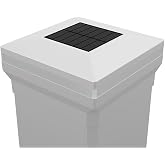 Decks of PA 4.5" x 4.5" Solar Deck Post Cap Accent Light for a Trex Transcend Post, White