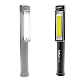 400 Lumen Magnetic Work-Light Flashlight: Magnetic Base Allows for Hands Free Operation - NEBO Big Larry Assorted (Black or Silver)