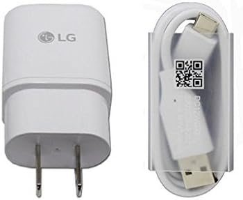 Original LG Fast Charger MCS-H05WD with Type C Cable DC12WB-C EAD63849201 for LG G5 H820, H830, LS992, US992, VS987 in Non-Retail Packaging.