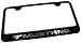 Ford Mustang Laser Etched Frame Black Gloss License Plate Frame
