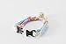 Necoichi Chirimen Cat Collar with Clover Bell (Baby Blue) with Bell Safety Breakaway Soft Lightweight for Cats Kitty Kitten Japanese Stylish Pattern, No.1 Seller in Japan