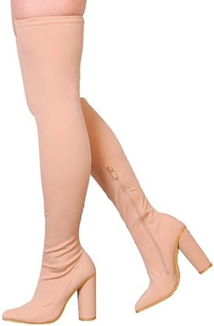 thigh high boots for skinny legs uk