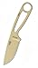 ESEE Knives Izula Fixed Blade Knife w/Survival Kit, Sheath & Clip Plate (Desert Tan)