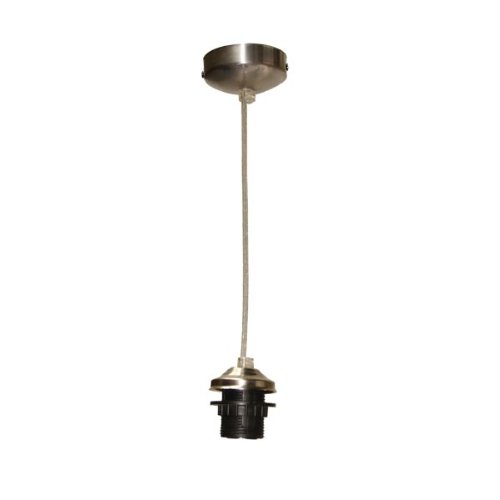 Pendantlighting Brushed Chrome Suspension Kit Amazon Co Uk Lighting