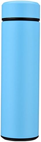 Double Wall Vacuum Insulated Keep-Warm Stainless Steel Leak Proof Sports Water Bottle, Business Gifts Cups High-Grade Straight Cup. (Blue)