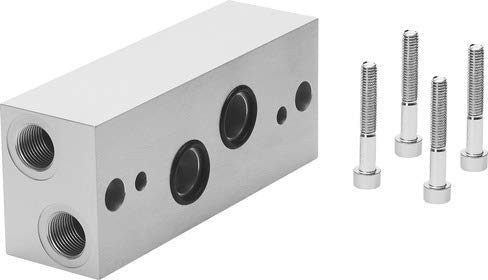 Festo 11141 Model NAW-3/4-4E-ISO Manifold Sub-Base With 90Connections