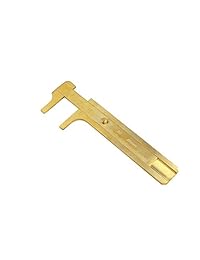 Lily de regalo 80 mm Handy Sliding Gauge latón Calibre Vernier (Mini latón bolsillo Regla