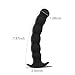 Anal Plug Silicone Anal Beads G-spot Prostate Massager Black Dildo Thread Butt Plugs with Base Masturbation Adult Sex Toys for Men Women and Couples (Big)