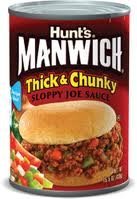 MANWICH THICK & CHUNKY SLOPPY JOE SAUCE 15.5OZ CAN (PACK OF 6)