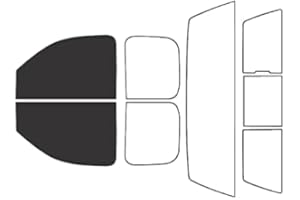 Rvinyl Window Tint Kit Compatible with Chevrolet Silverado 2007-2013 (2 Door) - Front Precut Kit - 20%