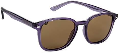 Purple Transparent Brown Full Rim Rectangle Medium (Size-52) Vincent Chase NOMADES VC S11743 -C2 Sunglasses