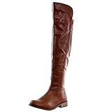 Breckelle's TENESEE-17 Women's Partial Side Zip Over The Knee High Riding Boots