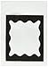 ASHLEY PRODUCTIONS Clear View Self-Adhesive Library Pockets with Black Scallop Border