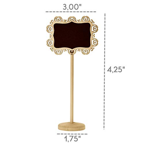 (10pc) Chalkboard Tabletop Signs with Stand Place Holders Candy Food Dessert Table Setting Signs Party Holiday Wedding Message Memo Board Buffet Food Table Number Name Signs