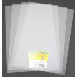 Styrene Sheets, White, .080 x 7.6" x 11" (4)