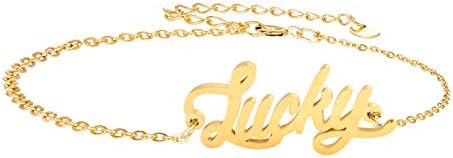 AIJIAO Personalized Custom Name Bracelets Bangle for Women Girls Jewelry Gifts Stainless Steel