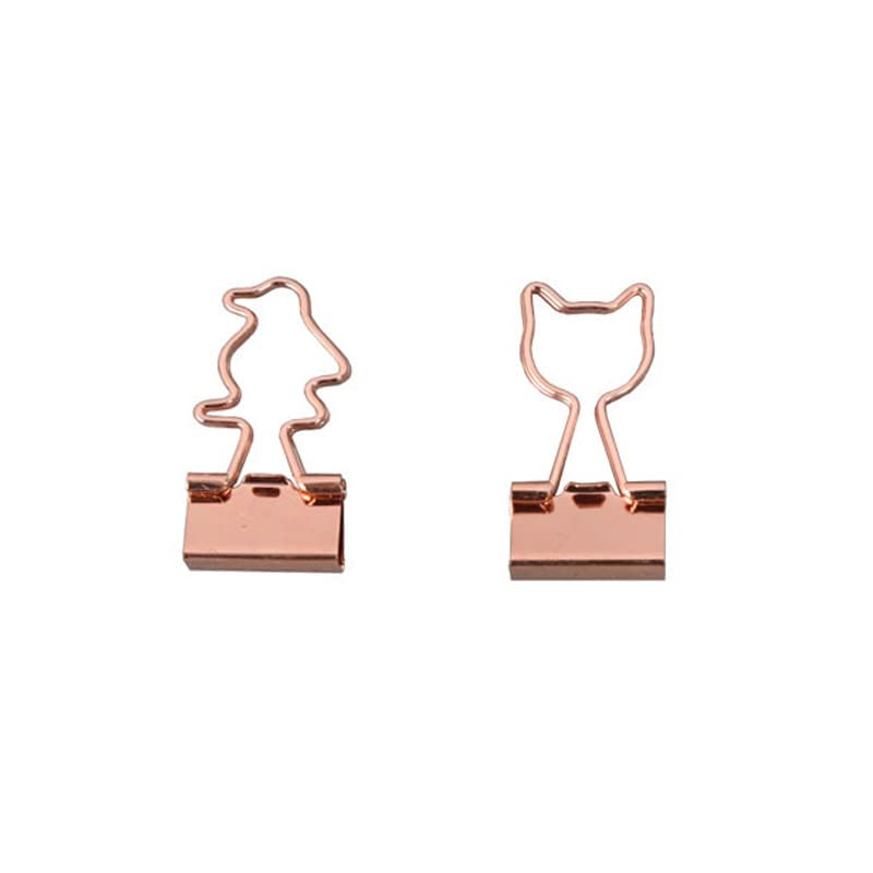 owlfavo Cat Penguin Shape Binder Clips