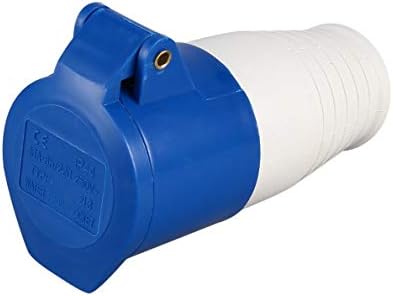 Blue 240V 16 Amp 3 PIN Industrial Site Plug & Wall Socket Waterproof IP44 Plug Connector Socket 2P+Earth Male/Female