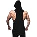SZKANI Mens Sleeveless Hoodie Fitness Vest Bodybuilding Stringers Workout Tank Tops