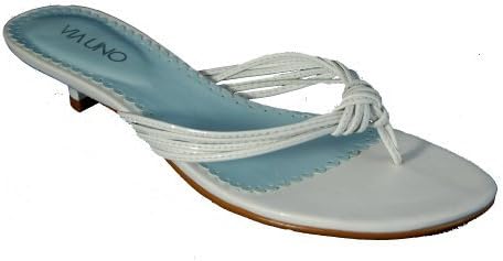 toe post sandals with kitten heels