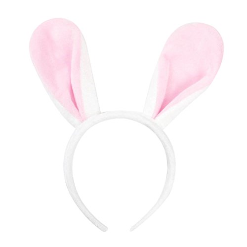 ZTL Plush Bunny Rabbit Ears Headband Hair Band Party Cosplay Costume Accessory