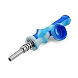 Seesoon Fang Silicone Honey Straw [ Red&Black ] (6.5（Blue and White)