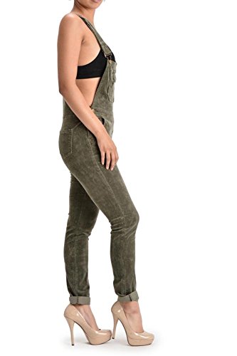 G-Style USA Women's Corduroy Overalls RJHO446 - Olive - 3X-Large - S1G