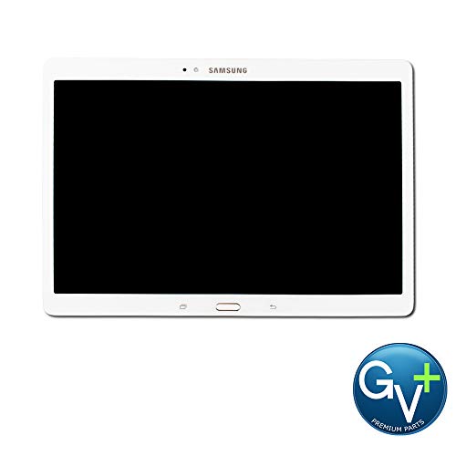Group Vertical Replacement Touch Screen Digitizer LCD Glass Assembly Frame Compatible with Samsung Galaxy Tab S 10.5 SM-T800, SM-T805, SM-T807, SM-T807P, SM-T807V (White)